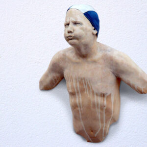 Leo Ferdinando Demetz, Full immersion, tiglio, 53 cm (20,9 in)