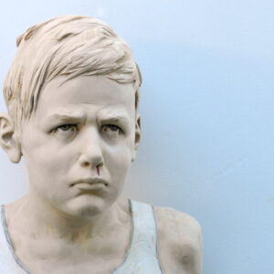 Leo Ferdinando Demetz, No (particolare), tiglio, 123 cm (48,4 in)