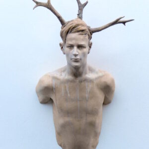 Leo Ferdinando Demetz, Serie Giovane Guerriero, tiglio, 65 cm (25,6 in)