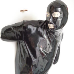 Leo Ferdinando Demetz, Attimo fatale, tiglio, smalto brillante, 47 cm (18,5 in)