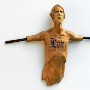 Leo Ferdinando Demetz, Love, castagno, ferro, 32 cm (12,6 in)