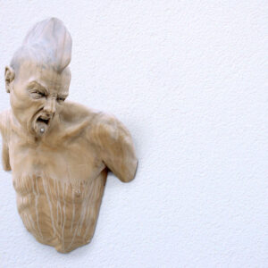 Leo Ferdinando Demetz, Ribelle, castagno, 54 cm (21,3 in)