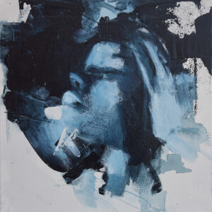 Roman Träxler, Fragments Composition #3, Acrylic on linen, 40 x 40 cm (15,7 x 15,7 in)