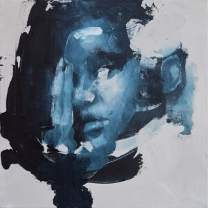 Roman Träxler, Fragments Composition #8, Acryl auf Leinen, 40 x 40 cm (15,7 x 15,7 in)