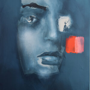 Roman Träxler, LA #2, Acryl auf Leinen, 50 x 60 cm (19,7 x 23,6 in)