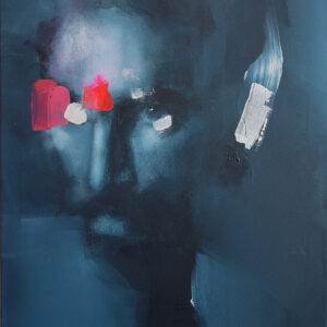 Roman Träxler, LA #4, Acryl auf Leinen, 50 x 60 cm (19,7 x 23,6 in)