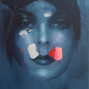Roman Träxler, LA #7, Acryl auf Leinen, 50 x 60 cm (19,7 x 23,6 in)