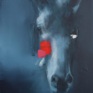 Roman Träxler, LA #9, Acryl auf Leinen, 50 x 60 cm (19,7 x 23,6 in)