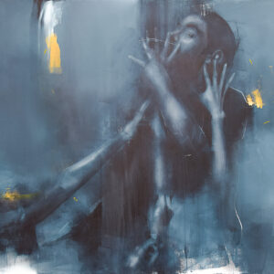 Roman Träxler, Antequam incipit vivere, Acrylic on linen, 160 x 210 cm (63 x 82,7 in)