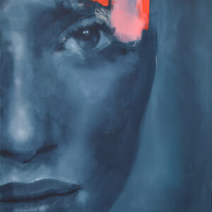 Roman Träxler, Portrait V501, Acryl auf Leinen, 160 x 210 cm (63 x 82,7 in)