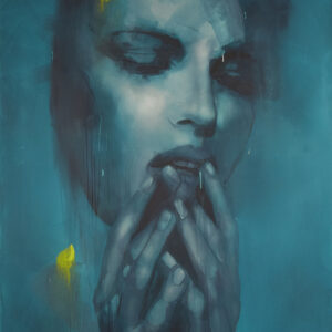 Roman Träxler, Machine Feminine #7XL (Serie Photosynthetic Photon Flux), Acryl auf Leinen, 150 x 190 cm (59,1 x 74,8 in)