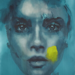 Roman Träxler, Machine Feminine #8XL (Serie Photosynthetic Photon Flux), Acryl auf Leinen, 150 x 190 cm (59,1 x 74,8 in)