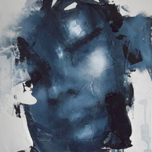 Roman Träxler, Fragments Composition #13, Acrylic on linen, 40 x 40 cm (15,7 x 15,7 in)