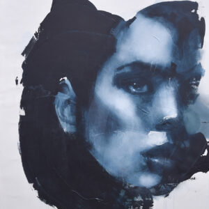 Roman Träxler, Fragments Composition #19, Acrylic on linen, 140 x 160 cm (55,1 x 63 in)
