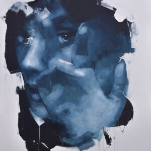 Roman Träxler, Fragments Composition #21, Acrylic on linen, 140 x 160 cm (55,1 x 63 in)