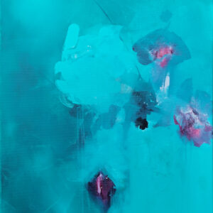 Roman Träxler, Hinterhof Abstraktion #1A (Studie), Acryl auf Leinen, 60 x 80 cm (23,6 x 31,5 in)