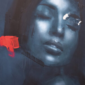 Roman Träxler, I ate your God #11, Acryl auf Leinen, 100 x 120 cm (39,4 x 47,2 in)