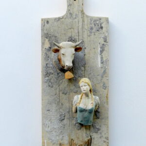 Leo Ferdinando Demetz, Moglie e buoi dei paesi tuoi, tiglio, 70 cm (27,6 in)