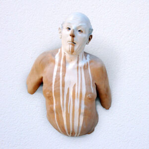 Leo Ferdinando Demetz, Spavento, tiglio, smalto brillante, 55 cm (21,7 in)