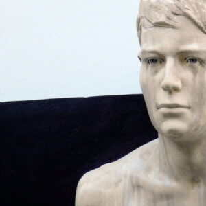 Leo Ferdinando Demetz, Balance (particolare), tiglio, 72 cm (28,4 in)