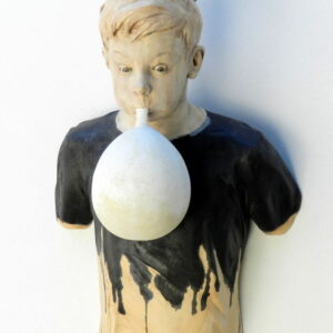 Leo Ferdinando Demetz, Fin che scoppia, tiglio, 52 cm (20,5 in)