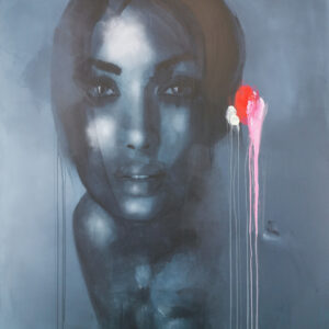 Roman Träxler, Babak, Acrylic on linen, 140 x 160 cm (55,1 x 63 in)