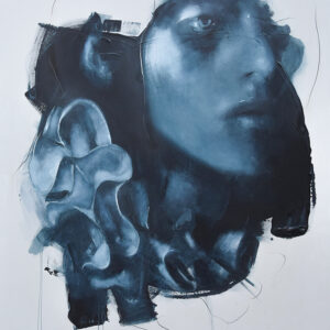 Roman Träxler, Fragments Composition #32, Acrylic on linen, 140 x 160 cm (55,1 x 63 in)
