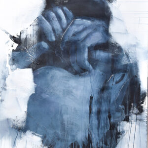 Roman Träxler, Lonely Hearts Club #1, Acrylique sur papier, 80 x 100 cm (31,5 x 39,4 in)