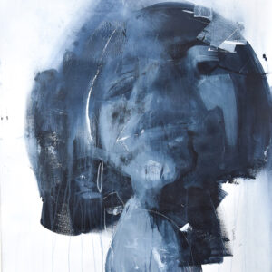 Roman Träxler, Lonely Hearts Club #2, Acrylique sur papier, 80 x 100 cm (31,5 x 39,4 in)