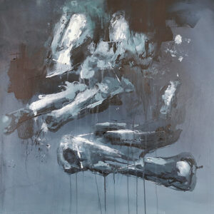 Roman Träxler, Weihnachtsgans, Acrylic on linen, 80 x 80 cm (31,5 x 31,5 in)