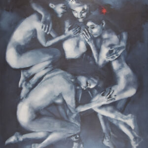 Roman Träxler, Go Went Gone, Acryl auf Leinen, 150 x 190 cm (59,1 x 74,8 in)