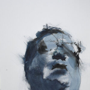 Roman Träxler, Üble Laune #3, Acrylic on linen, 30 x 40 cm (11,8 x 15,7 in)