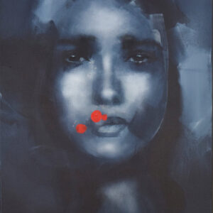 Roman Träxler, Monochromatics (ohne Titel,) Acryl auf Leinen, 50 x 60 cm (19,7 x 23,6 in)