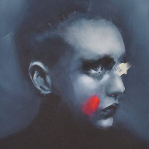 Roman Träxler, Portrait #622, Acryl auf Leinen, 50 x 60 cm (19,7 x 23,6 in)