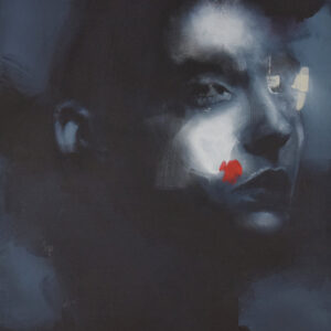 Roman Träxler, Portrait #671, Acryl auf Leinen, 50 x 60 cm (19,7 x 23,6 in)