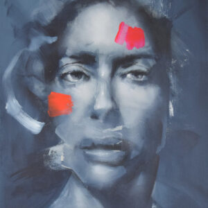 Roman Träxler, Portrait 40.5, Acryl auf Leinen, 60 x 80 cm (23,6 x 31,5 in)