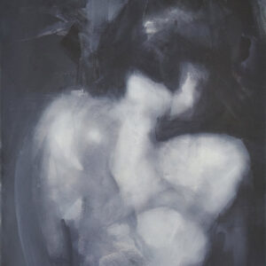 Roman Träxler, Rückseite, Acryl auf Leinen, 60 x 80 cm (23,6 x 31,5 in)