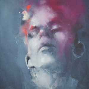 Roman Träxler, Portrait #634, Acryl auf Leinen, 60 x 80 cm (23,6 x 31,5 in)