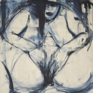 Roman Träxler, Madame Tütü, Acryl auf Leinen, 100 x 100 cm (39,4 x 39,4 in)