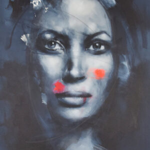 Roman Träxler, Portrait 30.3, Acryl auf Leinen, 80 x 100 cm (31,5 x 39,4 in)
