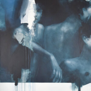 Roman Träxler, Die halbe Wahrheit, Acrylic on linen, 100 x 120 cm (39,4 x 47,2 in)
