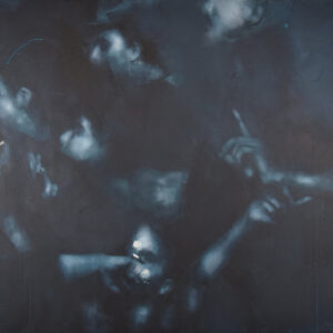 Roman Träxler, Die Herrlichen, Acrylic on linen, 220 x 150 cm 86,6 x 59,1 in)