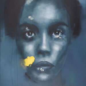 Roman Träxler, Portrait #692, Acryl auf Leinen, 120 x 160 cm (47,2 x 63 in)