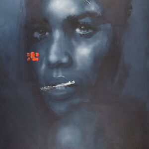 Roman Träxler, Portrait #664, Acryl auf Leinen, 120 x 160 cm (47,2 x 63 in)