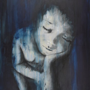 Roman Träxler, In deep Sea XL Yahya 1, Acryl auf Leinen, 120 x 160 cm (47,2 x 63 in)