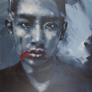 Roman Träxler, Quotenjapaner, Acryl auf Leinen, 120 x 160 cm (47,2 x 63 in)